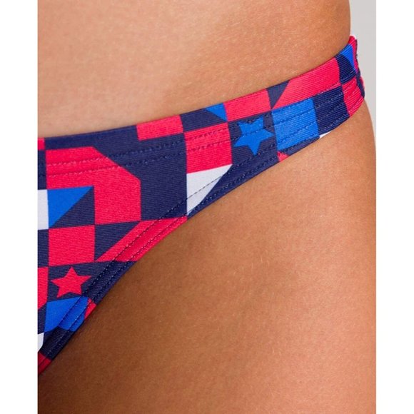 Arena Women's Sport Bikini MaxLife Swimsuit Swimming, Red USA-Bottom, Size 28 - Picture 6 of 11